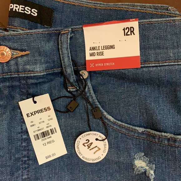 NWT 12R Express Midrise Ankle Legging - Picture 4 of 4